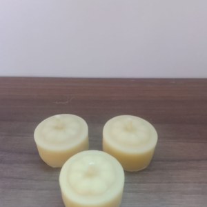 KIT COM 3 VELAS 100% CERA DE ABELHA TIPO RECHAUD