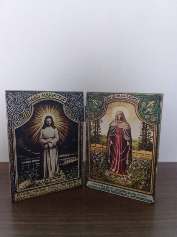 Díptico Jesus Manietado e N.S. das Lagrimas