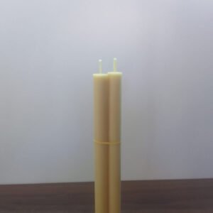 KIT COM 2 VELAS 100% CERA DE ABELHA 20 CM ALTURA POR 2 CM DE DIÂMETRO